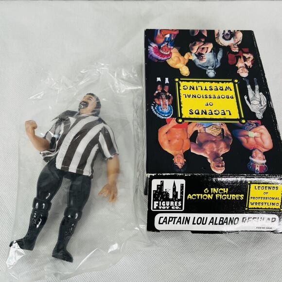 Figures Toy Co Captain Lou Albano Legends Wrestling Figure WWF Wwe 2001 - Picture 3 of 10
